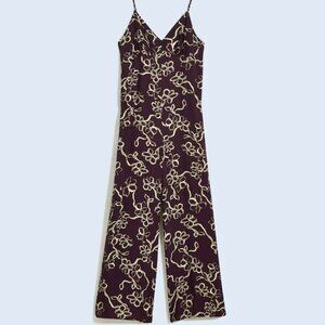 NWT Madewell Iris Floral Wide-Leg Cami Jumpsuit Size 10